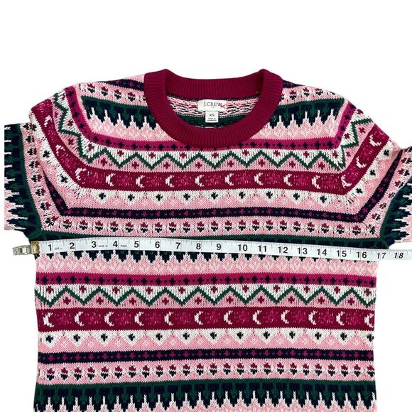 J.Crew Fair Isle Crewneck Sweater Long Sleeve XS - Picture 10 of 13